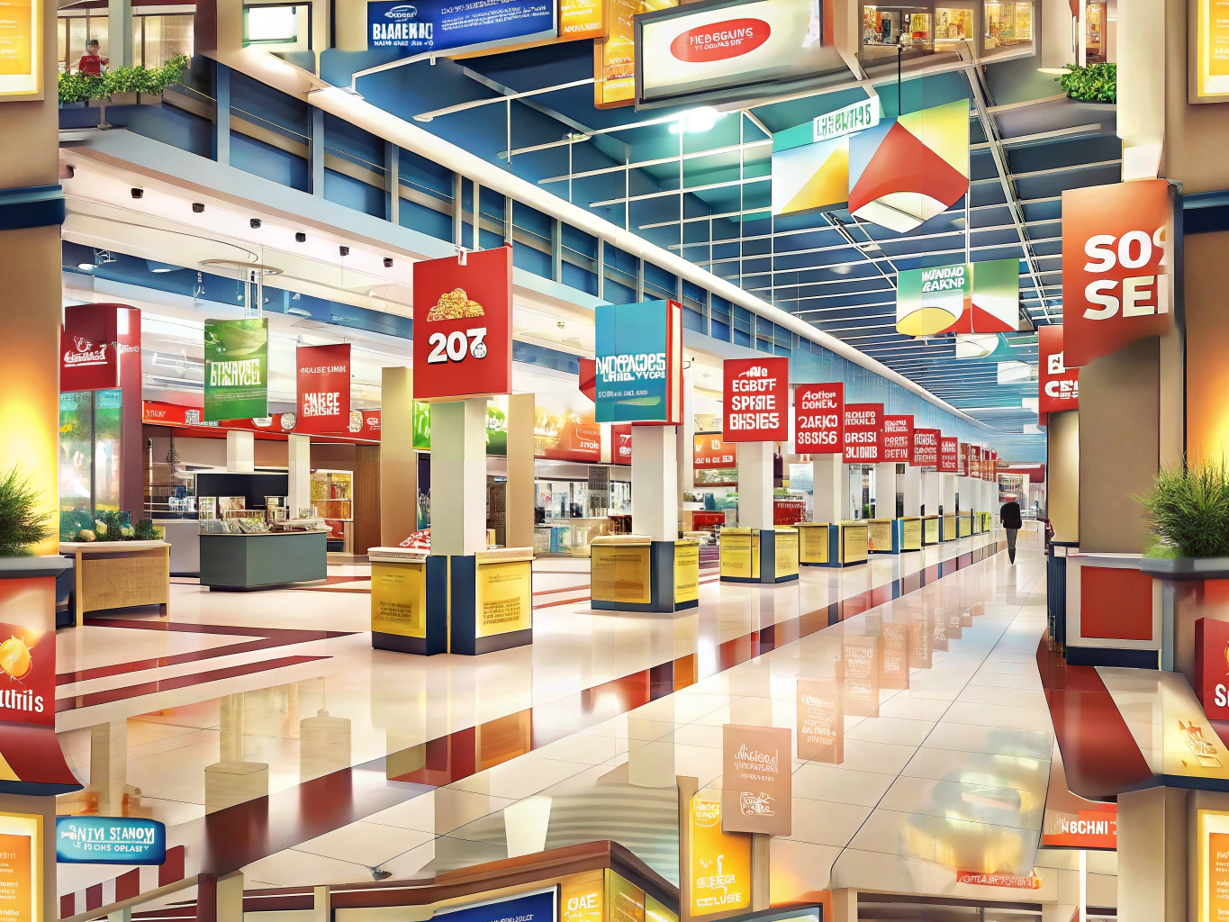 Retail environment showcasing limited-time offer signs creating urgency among customers