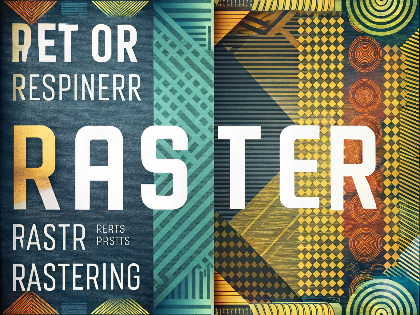 Comparison of vector and raster graphics in print design for commercial real estate