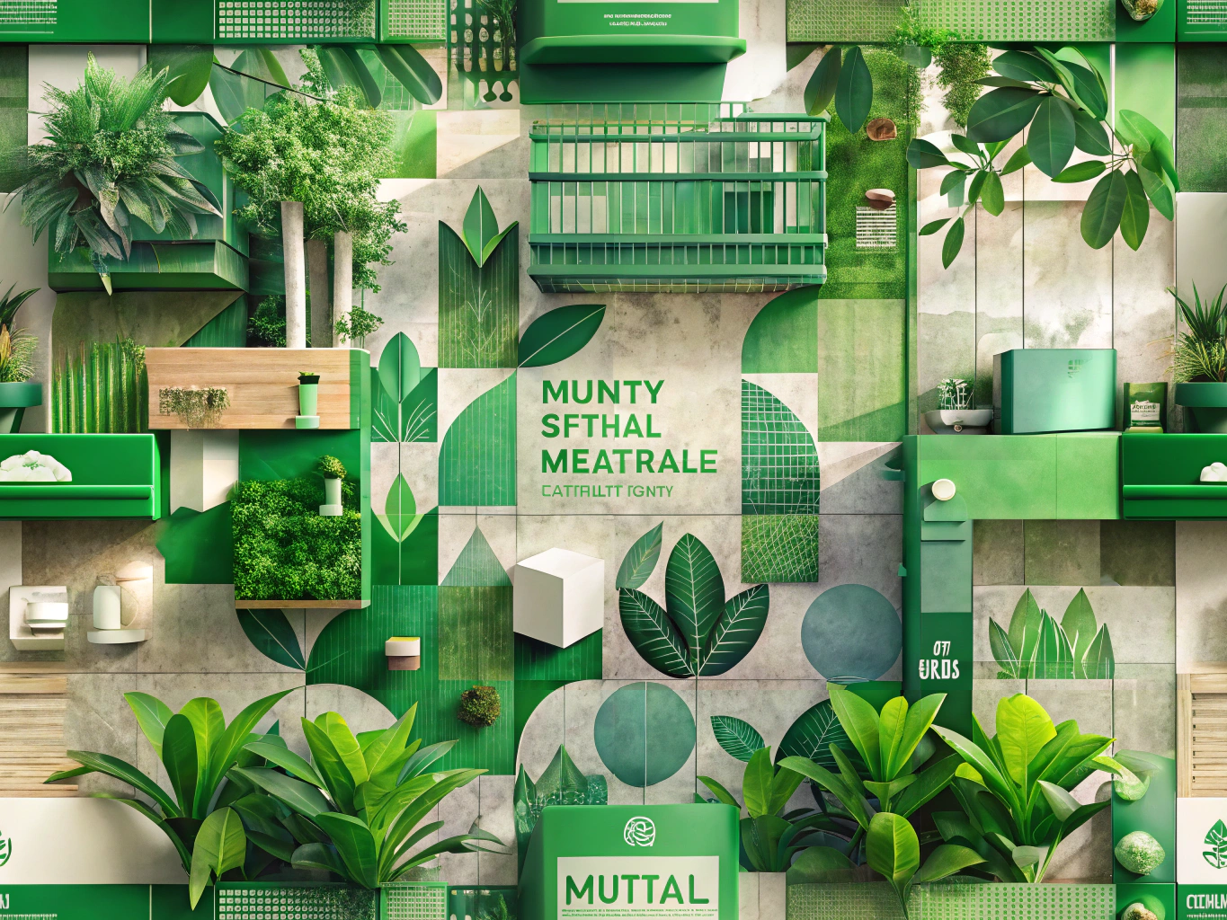 Eco-friendly printing materials in a hotel setting promoting sustainability