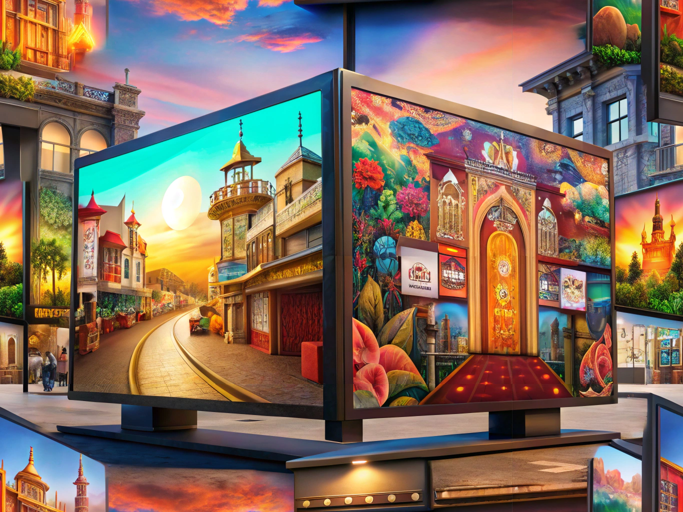 Comparison of digital and traditional signage showcasing their unique benefits in a business environment