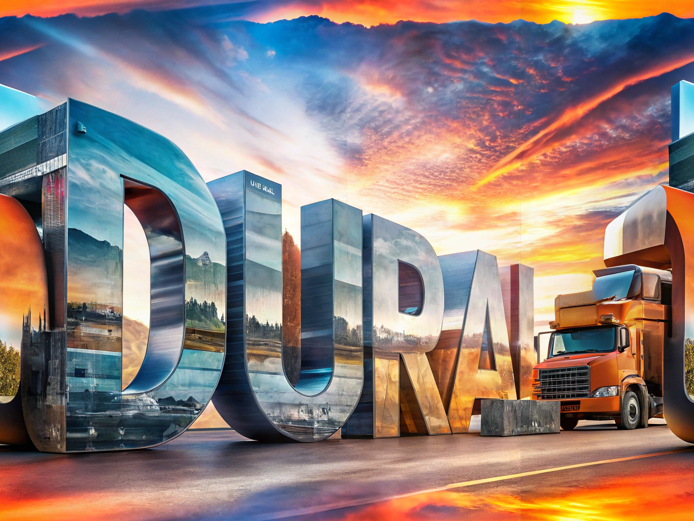 Durable signage materials in the trucking industry showcasing robust signs and trucks